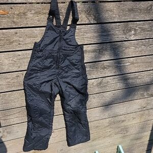 Women's Black Snow Bib Overalls